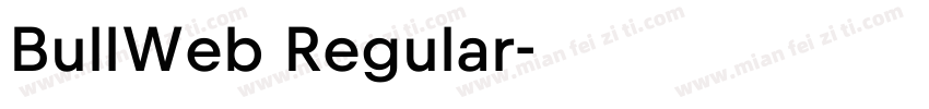 BullWeb Regular字体转换